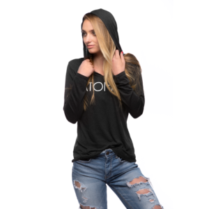 Atomic Black Shirt With Hoodie Front