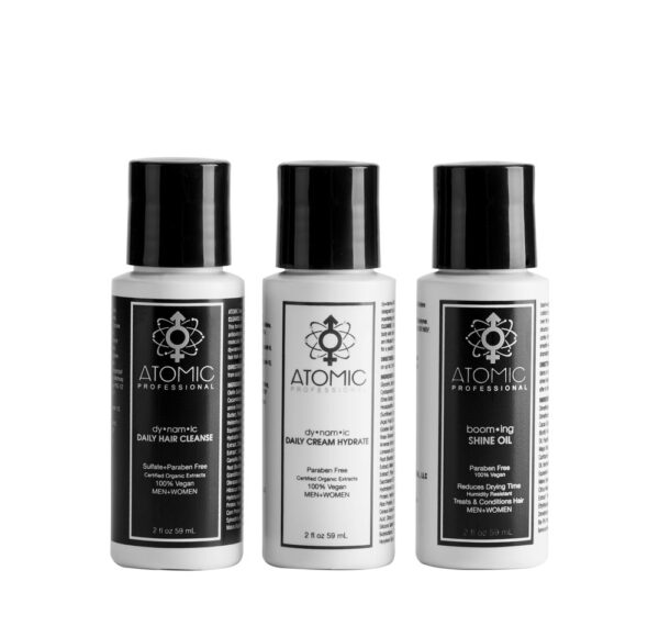 Daily Hair Cleanse Cream Hydrate Shine Oil Travel Kit