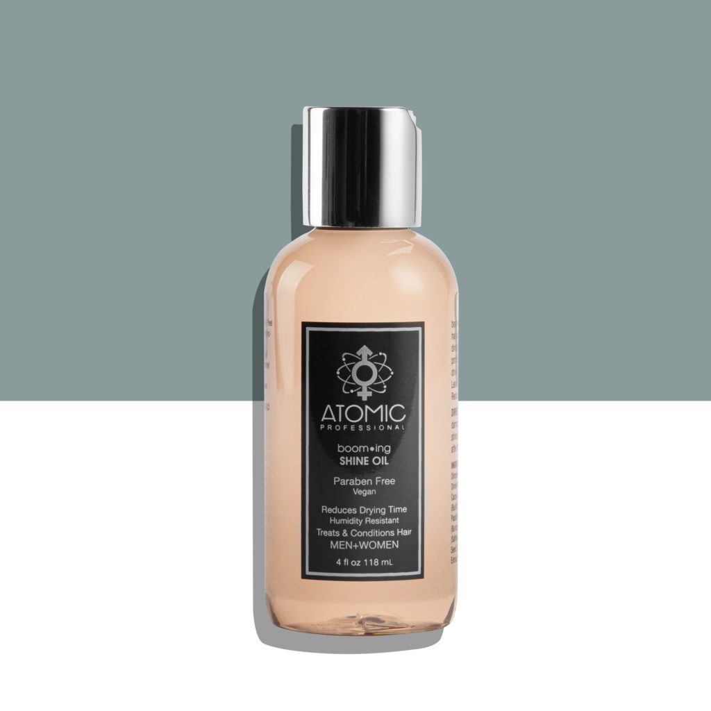 boom•ing Shine Oil 2 fl oz ATOMIC Professional Haircare