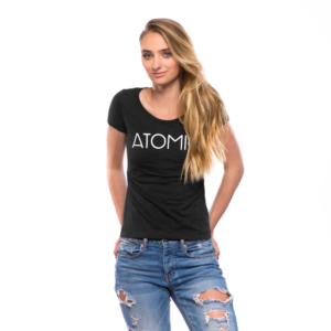 Atomic Fitted T Shirt Black
